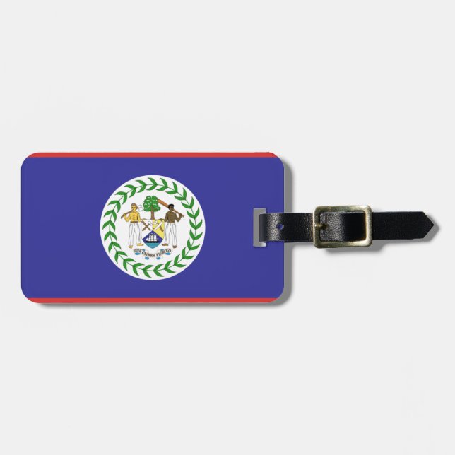 Belise flag luggage tag (Front Horizontal)