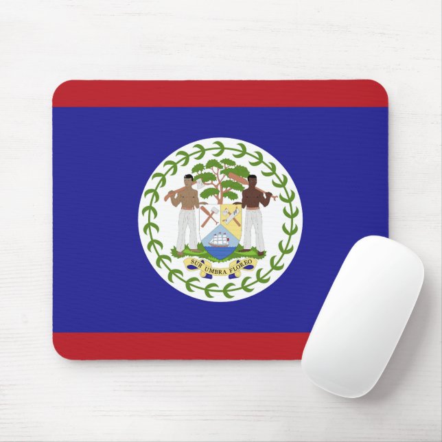 Belise flag mouse pad (With Mouse)