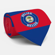 Belise Flag Neck Tie, Stylish Belise Tie.