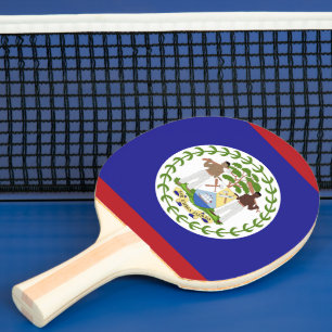Belise flag ping pong paddle