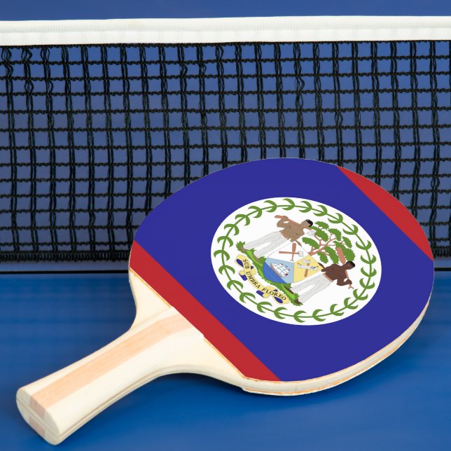 Belise flag ping pong paddle (Insitu)