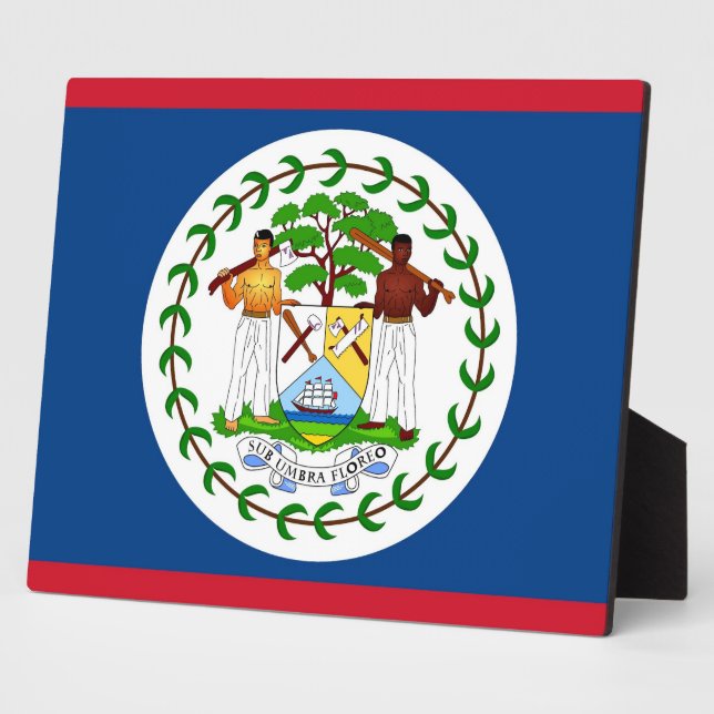 Belise Flag Plaque (Side)