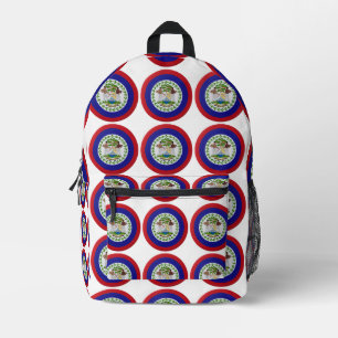 Belise Flag Printed Backpack