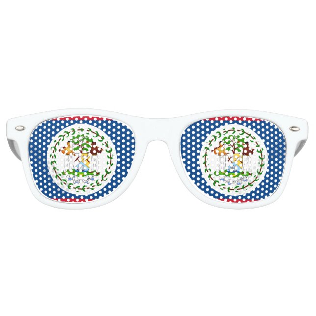 Belise Flag Retro Sunglasses (Front)