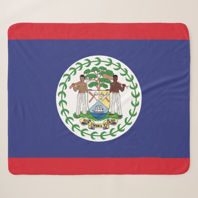 Belise Flag Sherpa Blanket (Front (Horizontal))