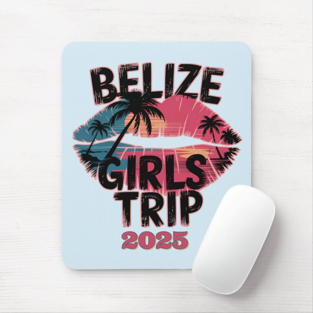 Belise Girls Trip Tropical Adventure  Mouse Pad (With Mouse)