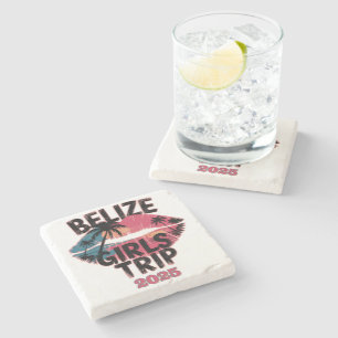 Belise Girls Trip Tropical Adventure  Stone Coaster