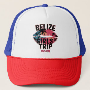 Belise Girls Trip Tropical Adventure  Trucker Hat