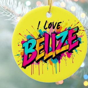 Belise graffiti travel vacation souvenir decor ceramic ornament