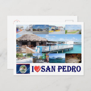 Belise - I Love San Pedro - Postcard