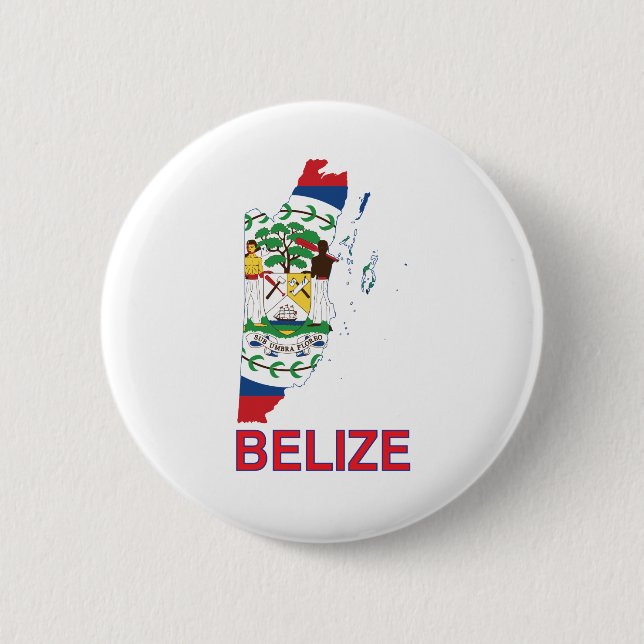 Belise Map 6 Cm Round Badge (Front)