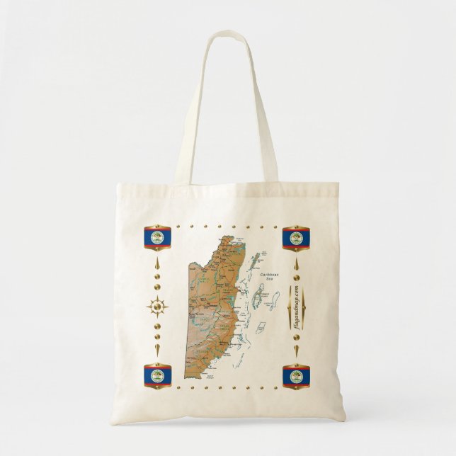 Belise Map + Flags Bag (Front)