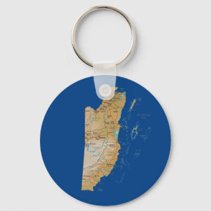 Belise Map Keychain