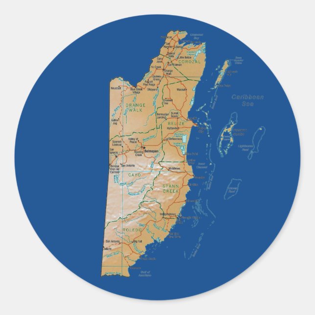Belise Map Sticker (Front)