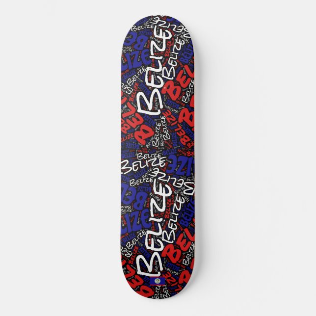 Belise National Pride Wordcloud Skateboard (Front)