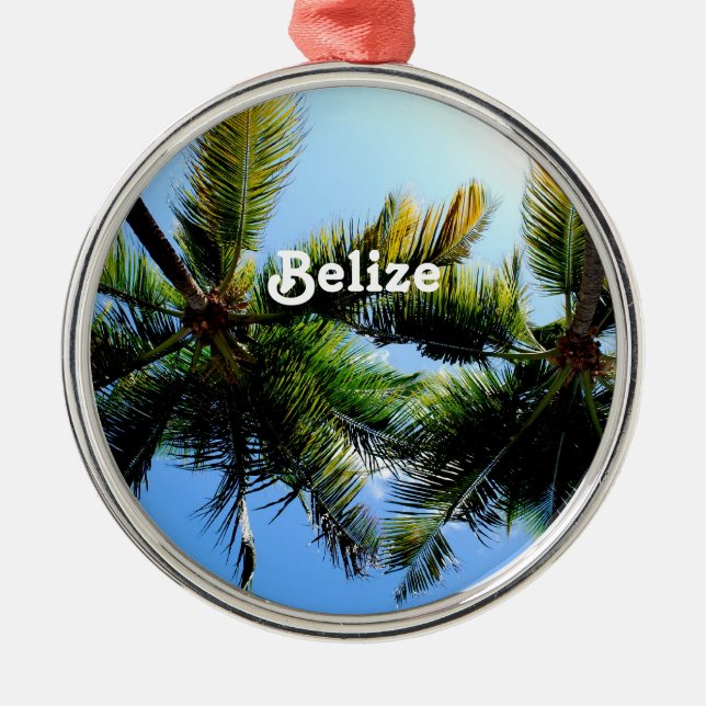 Belise Palm Trees Metal Tree Decoration (Front)
