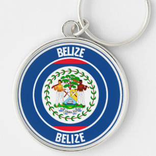 Belise Round Emblem Key Ring