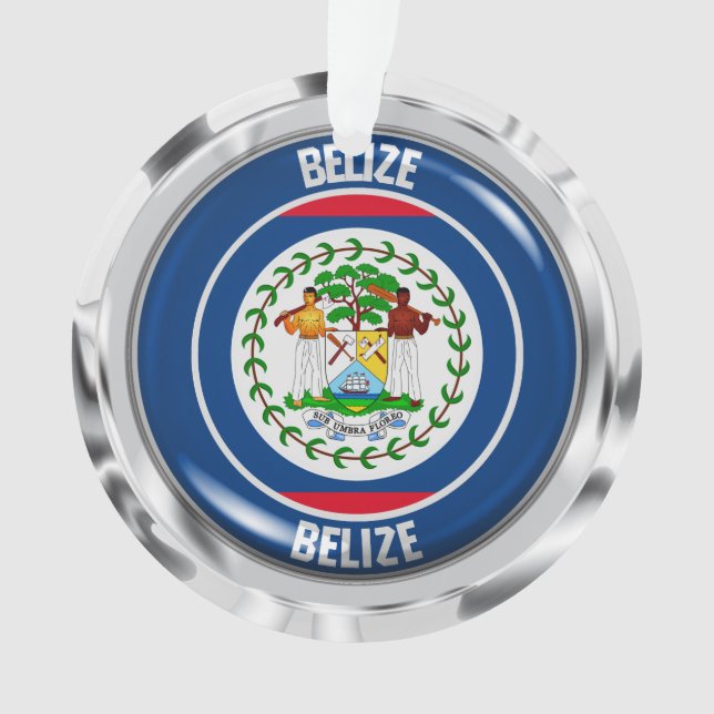 Belise Round Emblem Ornament (Front)