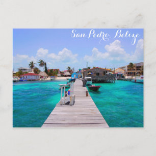 Belise San Pedro Beach Ambergris Caye Postcard