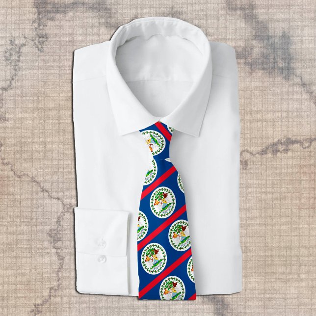 Belise Ties, fashion Belizean Flag, business Tie (Creator Uploaded)