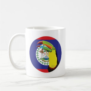 Belise Toucan Belizean National Animal Flag Coffee Mug
