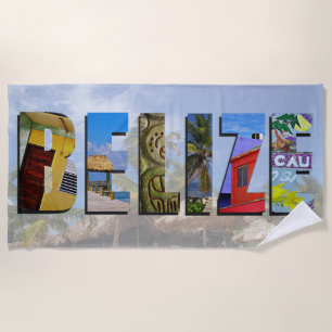 Belise Tropical Beach Blue Ocean Travel Photo Towel