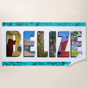 Belise Tropical Beach Blue Ocean Travel Photo Towel