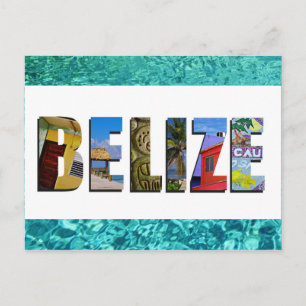 Belise Tropical Beach Blue Ocean Travel Photos Postcard