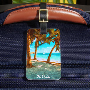 Belise Tropical Beach Luggage Tag
