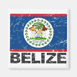 Belise Vintage Flag Magnet
