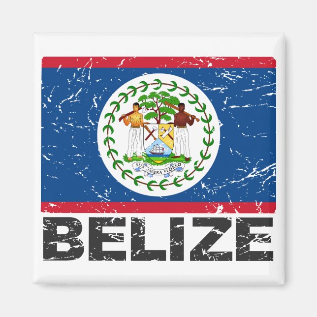 Belise Vintage Flag Magnet (Front)