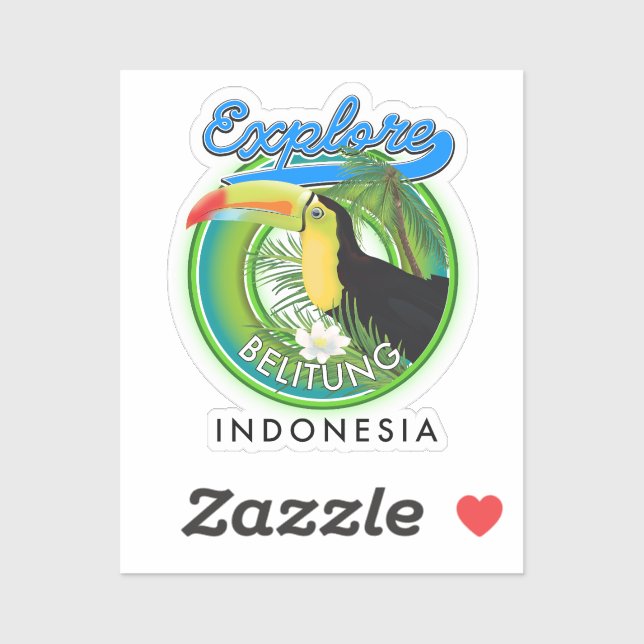 Belitung Indonesia travel logo (Sheet)