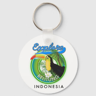 Belitung Indonesia travel logo Key Ring