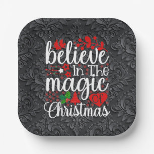 Belive in The Magic Of Christmas-84604 Paper Plate