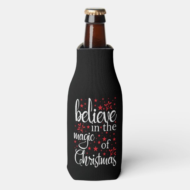 Belive in The Magic Of Christmas Bottle Cooler (Bottle Front)