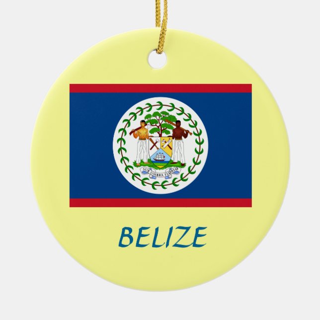 BELIZE* Custom Christmas Ornament (Front)