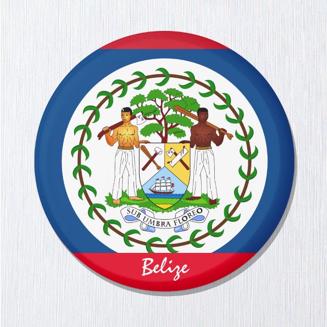 Belize flag & America - travel/sports fans Magnet (Creator Uploaded)