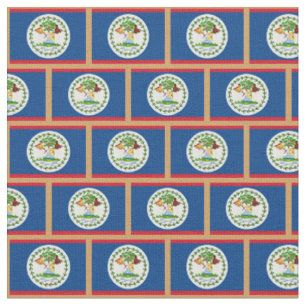 Belize Flag & Belize fashion Fabric /sports