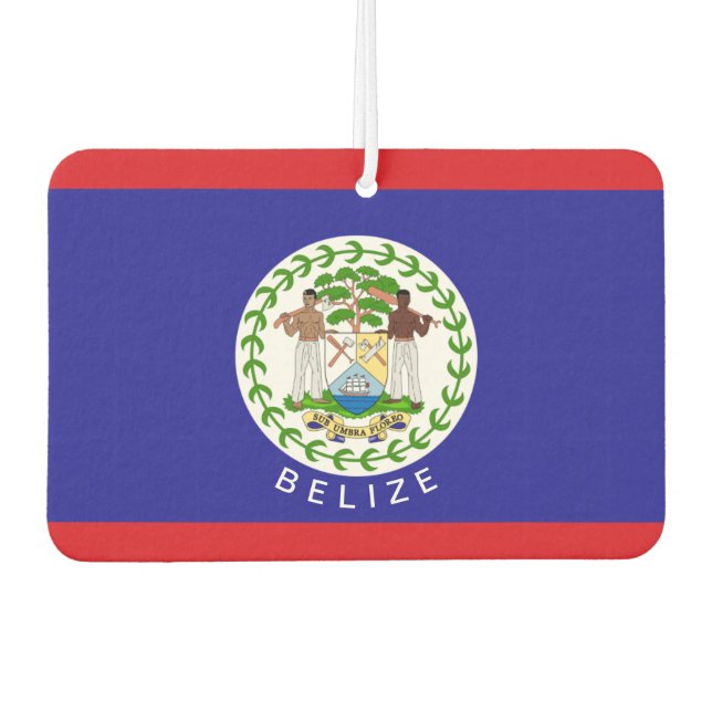 Belize Flag Car Air Freshener (Front)