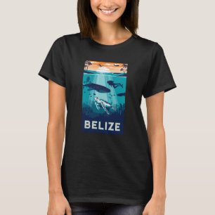 Belize Snorkeling Whale Shark Sea Turtle Caribbean T-Shirt