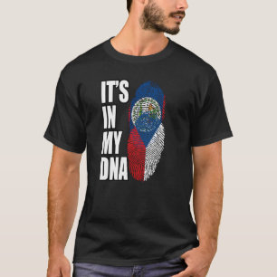 Belizean And Czech Mix DNA Flag Heritage T-Shirt