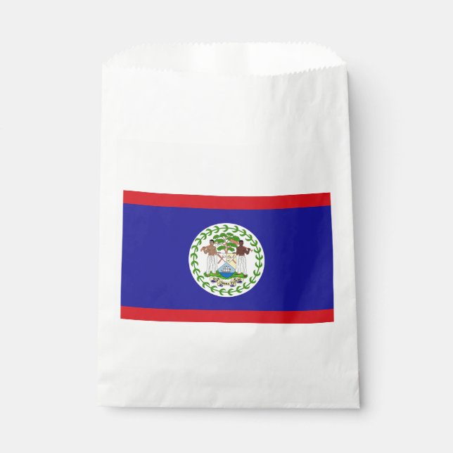 Belizean Flag Favour Bag (Front)