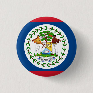 Belizean Flag, Flag of Belise 3 Cm Round Badge