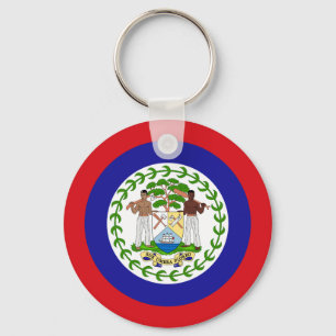 Belizean Flag Key Ring