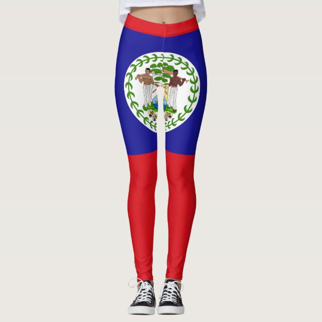 Belizean Flag Leggings (Front)