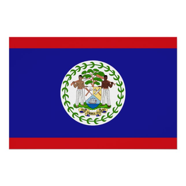 Belizean Flag Poster (Front)