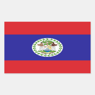 Belizean Flag Rectangular Sticker