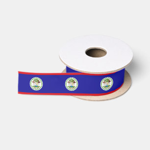 Belizean Flag Satin Ribbon