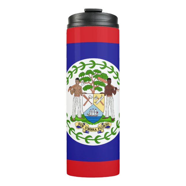 Belizean Flag Thermal Tumbler (Front)