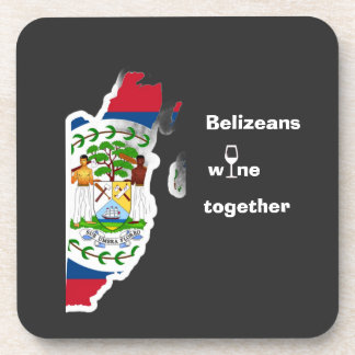 Belizeans Wine Together Shirt Coaster